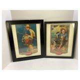 Coca-Cola Framed Norman Rockwell paper lithographs