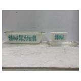 PYREX 0503 1 1/2 QUART AMISH BUTTER PRINT REFRIG-