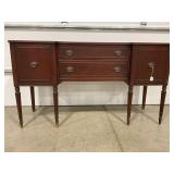 OAK BUFFET SERVER - 37" X 66" X 21"