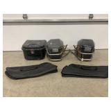 SHOEI VINTAGE MOTORCYCLE SIDE SADDLE BAGS AND TOUR