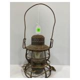 PENNSYLVANIA RAILROAD LANTERN W/ ORIGINAL GLASS