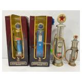 LOT OF 4 REPLICA GAS PUMPS  - FORD & TEXACO