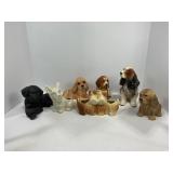 LOT OF 7 ASSORTED DOG FIGURINES - LENOX & MORE