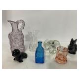 ONEIDA CRYSTAL SEAL & RABBIT, PURPLE GLASS