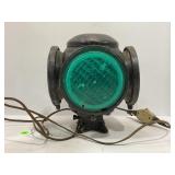 ADLAKE RAILROAD LANTERN - MISSING ONE LENS & HAS