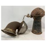 LOT OF 2 ANTIQUE CAR / TRUCK HORNS - UNTESTED