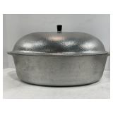 CLUB HAMMERED ALUMINUM 18 1/2" ROASTING PAN W/LID