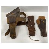 VINTAGE BRAUER BROS. MANUFACTURED LEATHER PISTOL