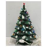 1979 SCIOTO CERAMIC 12" LIGHT UP CHRISTMAS TREE