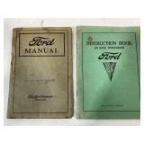 LOT OF 2 FORD MOTOR CO. MANUALS - 1926 FORD CARS