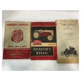 LOT OF 3 VINTAGE FARM TRACTOR MANUALS - FORD MODEL