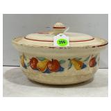 HARKER RED APPLE PEAR #2 COVERED DISH - 7" WIDE