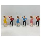 WILTON PARTY A GO-GO TEENAGE DANCERS CAKE TOPPERS-