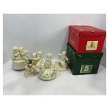 LOT OF 7 DEPT 56 SNOWBABIES - 2 IN ORIGINAL BOX
