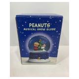 PEANUTS 50TH ANNIVERSARY MUSICAL SNOW GLOBE IN
