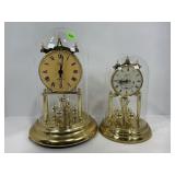 ELGIN & LORICRON ANNIVERSARY CLOCKS - 11 1/2" T &