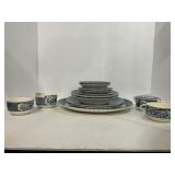 16 PIECE SET OF CURRIER & IVES "EARLY WINTER"