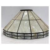TIFFANY STYLE LEADED STAINED GLASS LAMP SHADE -