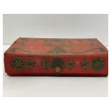 ANTIQUE PENS & PENCILS W/ ORIENTAL STYLE CASE