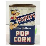 POPEYE METAL POP CORN TIN WITH CONTENTS
