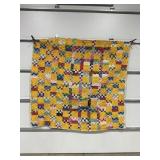 HAND STITCHED QUILT - 80" X 78"