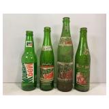 LOT OF 4 MOUNTAIN DEW SODA BOTTLES -