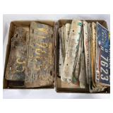 LARGE LOT OF ASSORTED LICENSE PLATES -