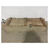 VINTAGE WOODEN HOWITZER 105MM 2 CARTRIDGE AMMO