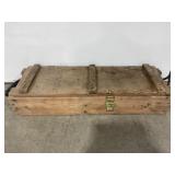 VINTAGE WOODEN MILITARY STYLE CRATE - STAMPED MAY