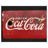 COCA-COLA PORCELAIN DOUBLE SIDED NEON SIGN -