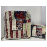 JC PENNEY HOME COLLECTION HAND CRAFTED QUILT