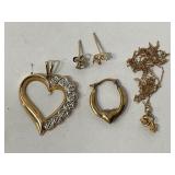 LOT OF 10KT SCRAP GOLD 1.5G