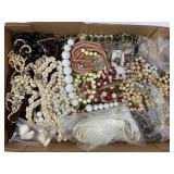 LOT OF VINTAGE COSTUME JEWELRY -  VINTAGE & NEW