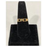 10KT GOLD "DAD" RING SIZE 9 1/2 TW 2.4G