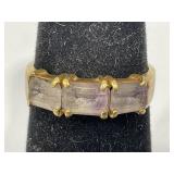 14KT WOMEN'S GOLD RING SIZE 6 TW 2.4G