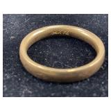 14KT MEN'S WEDDING BAND RING SIZE 101/2  5.9G