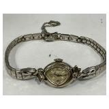 VINTAGE 14KT WHITE GOLD LADY ELGIN WATCH 23