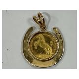 1/20 OZ 999.9 FINE GOLD SINGAPORE HORSE GOLD