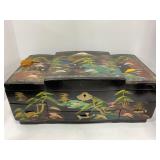 LOT OF ORIENTAL JEWELRY BOXES - BLACK LAQUER