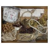 LOT OF VINTAGE COSTUME JEWELRY - BELTS & BODY