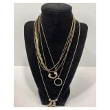 LOT OF 5 VINTAGE .925 NECKLACES