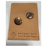 VINTAGE COPPER SCREWBACK EARRINGS