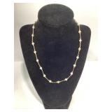 MEXICO 14KT PEARL NECKLACE 17 1/2" TW 6G