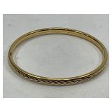 14KT GOLD FILLED MARATHON BANGLE BRACELET