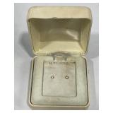 14KT EARRINGS TW .3G - NO BACKS - IN ORIGINAL BOX