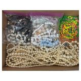 LOT OF PLASTIC & FAUX PEARL NECKLACES