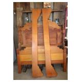 LOT OF 2 VINTAGE BED FRAMES WITH HEADBOARDS,