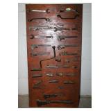 FORD & OTHER VINTAGE TOOL DISPLAY BOARD - 30