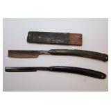 LOT OF 2 ANTIQUE STRAIGHT RAZORS - WADE & BUTCHER