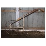GOLDEN HARVEST ANTIQUE STEEL WHEELED GARDEN PLOW